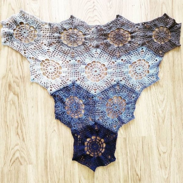 crochet hexagones