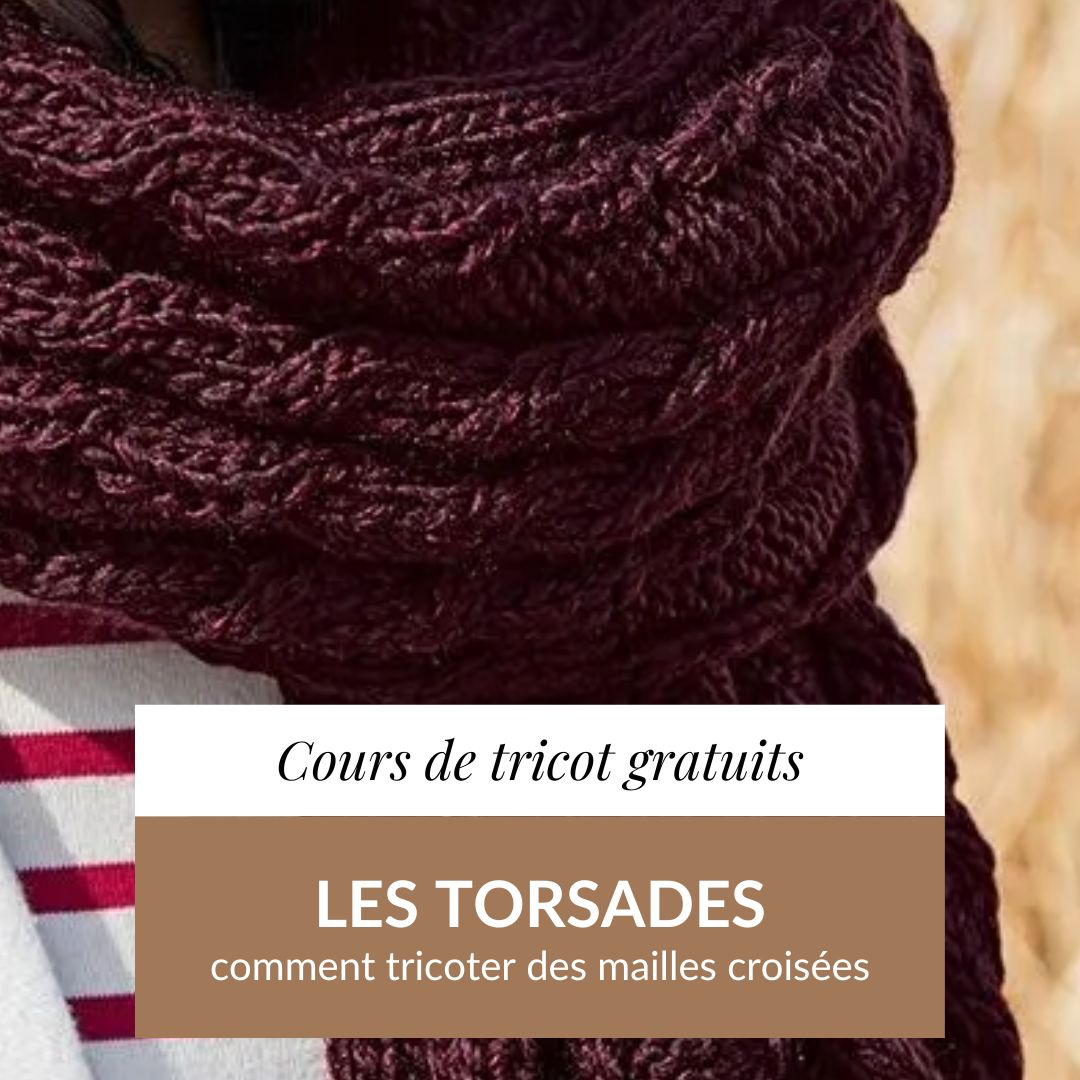 cours de tricot torsades