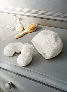Ensemble bonnet et chaussons