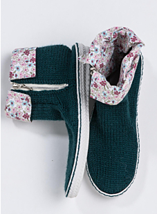 Chaussures Montantes Revers Tissu