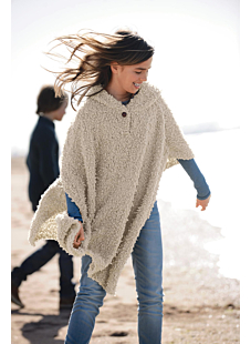 Poncho à capuche Patty