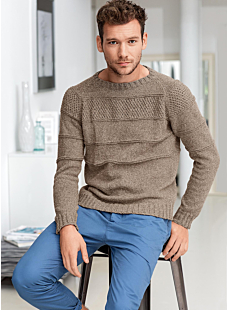Pull raglan col rond