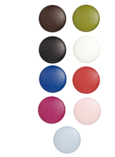 Lot de 6 boutons à queue Ø 15 mm