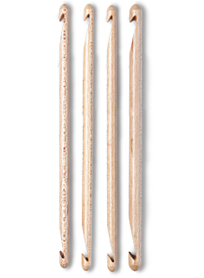 Lot de 4 crochets double Erable Bergère de France, 15 cm