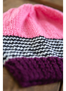 Bonnet rayé fille