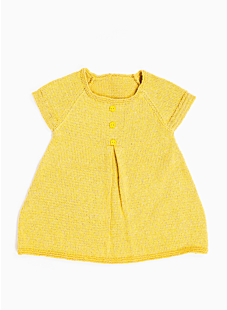 Robe enfant été à pli creux manches courtes