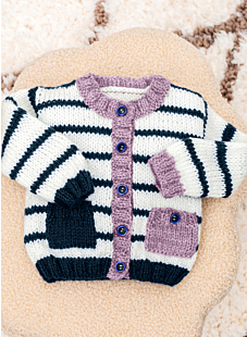 Gilet bébé rayé Bonnie