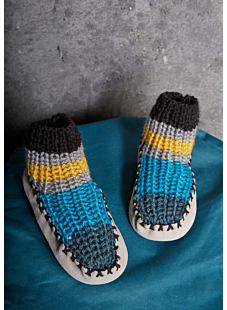 Chaussons lignés