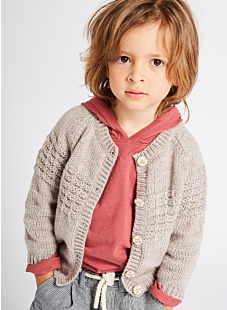 Gilet raglan col rond bébé