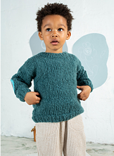 Barboteuse en tricot de denim à manches courtes avec boutons-pression sur  le devant pour bébés garçons, Carhartt
