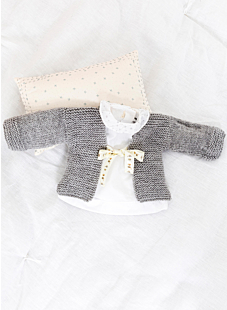 Gilet jersey et point mousse Basile