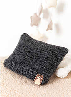Bonnet au point mousse et jersey Diane