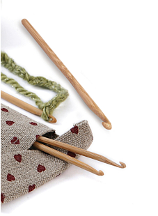 Crochets bambou sans manche, 15 cm n°10