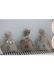 Planche pour customisation Chiffres de Noël, 21 x 30 cm, Bergère de France