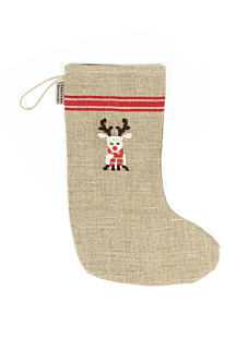 Botte de Noël lin à personnaliser