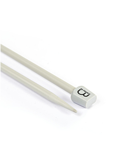 Aiguilles droites aluminium gris, 50 cm n°6
