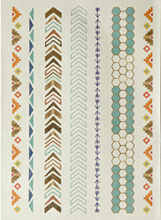 Planche Frises pour customisation, 22 x 30 cm, Bergère de France