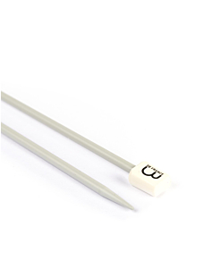 Aiguilles droites aluminium gris, 40 cm n°4