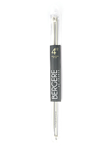 Aiguilles droites aluminium gris, 40 cm n°4.5