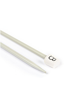 Aiguilles droites aluminium gris, 40 cm n°5.5