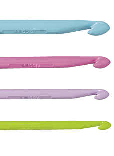 Crochets plastique colorés sans manche, 15 cm n°8