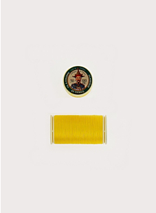 Bobine Fil au Chinois coton, 100m jaune