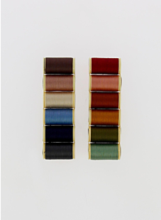 Boite de 12 bobines coloris vintage assortis n°3