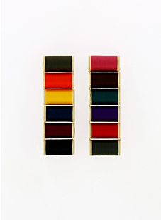 Boite 12 bobines polyester coloris foncés assortis n°1