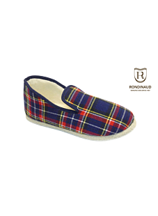 Charentaise écossais marine Taille 44
