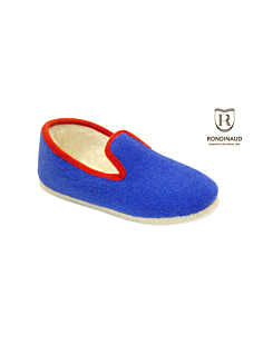 Charentaise bleu roi bordure rouge Taille 44