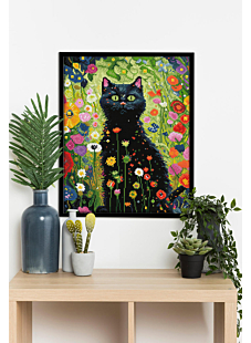Kit broderie diamant Chat noir
