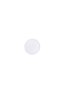 Lot de 6 boutons à queue 15mm Blanc