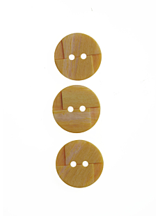 Lot de 6 boutons Ø 18 mm Jaune