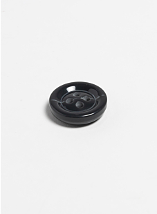 Lot de 5 gros boutons en bio résine Ø 34 mm anthracite
