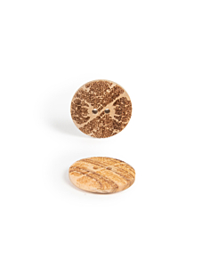 Lot de 6 boutons oliver Ø25 mm naturel