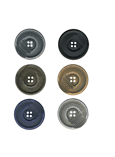 Lot de 6 boutons Ø 30 mm marine