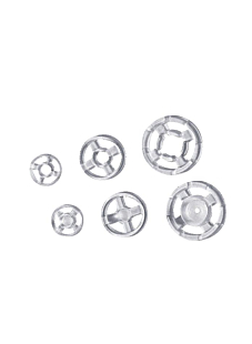 Lot de 59 boutons pressions Transparentes assorties Ø7 -  Ø10 - Ø13 mm