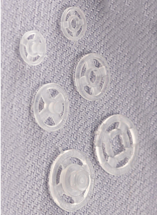 Lot de 59 boutons pressions Transparentes assorties Ø7 -  Ø10 - Ø13 mm
