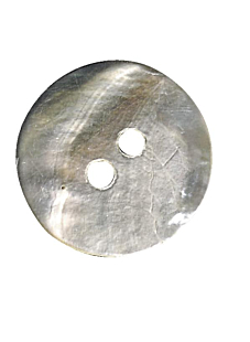 Lot de 6 boutons de nacre Ø 15 mm Naturel