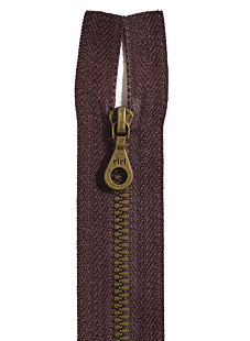 Fermeture séparable bordeaux 30 cm