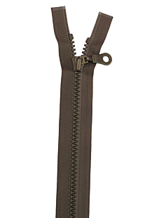Fermeture séparable kaki 64 cm