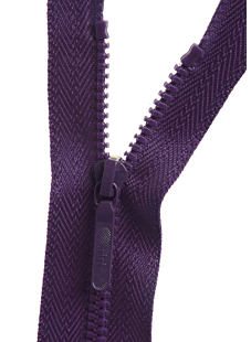 Fermeture séparable prune 60 cm