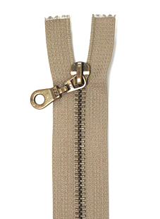 Fermeture séparable marron 30 cm