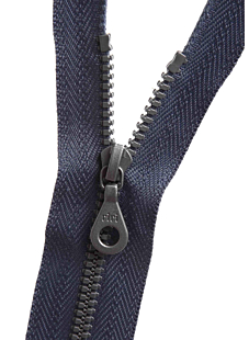 Fermeture séparable bleu gris 25 cm
