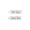 Lot de 2 vignettes Mr et Mme lait...40x10mm