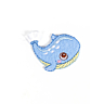 Ecusson baleine bleue 45 mm