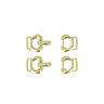 Lot de 2 attaches long. 35 mm métal or