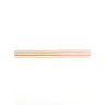 Ruban rayé écru/rose 8 mm x 5 m