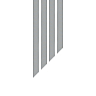 Ruban mousseline gris - 5 m x 10 mm
