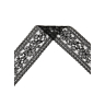 Véritable dentelle de Calais 50 mm x 1,50 m Noir